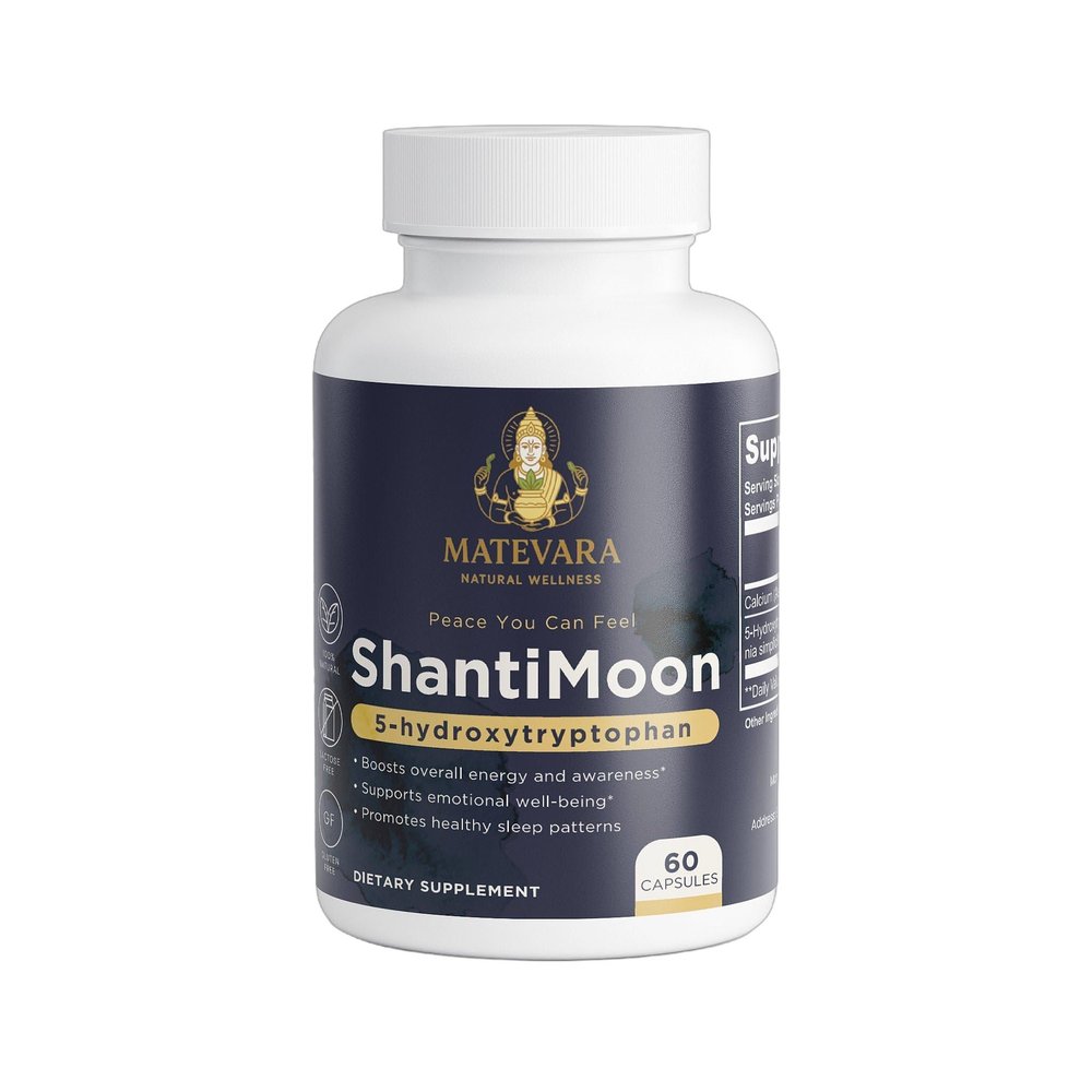 Matevara ShantiMoon 5-HTP | Serotonin Support Capsules | 60 Count