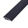 Small Thresholds Ramp for Doorways/Uneven Flooring/Wood to Tile,Floor Transition Strip Black, Low Reducer Edge Trim Adhesive, Easy to Install(Length 130cm) view 2