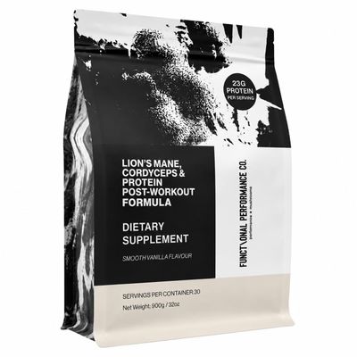 Whey Isolate Protein Powder, 23g Protein Per serving, Grass Fed with added Lions Mane (400mg) & Cordyceps (400mg), Supports Focus, Energy & Recovery, 30 Servings, Vanilla. (30 Servings, Vanilla)