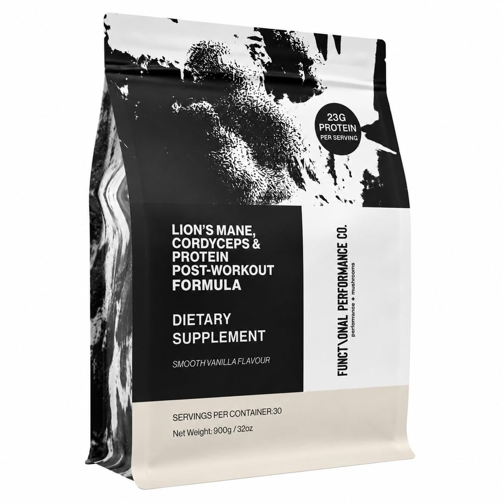 Whey Isolate Protein Powder, 23g Protein Per serving, Grass Fed with added Lions Mane (400mg) & Cordyceps (400mg), Supports Focus, Energy & Recovery, 30 Servings, Vanilla. (30 Servings, Vanilla)