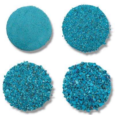 Azurite Crushed Gemstone Powder All Size Natural Azurite Coarse Healing Stone Powder Crush Stone Dust Powder Woodwork, Massage Powder (50 Gram (1.76 OZ), 0.5 to 1 MM)