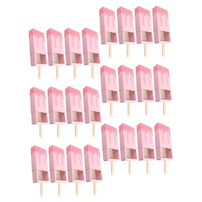 50pcs Pink 3d Popsicle Candy Boxes Mini Drawer Style Paper Candy Storage Containers for Wedding Party Favors and Holiday Packaging