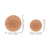 MOBUTOFU 100pcs Round Elastic Fabric Bandages 22mm 38mm Breathable Adhesive Plasters for Fingertips and Joints, Flexible Spot Dressings for Sensitive Skin and Travel First Aid view 2