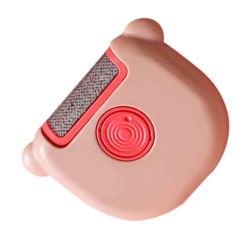 TIDTALEO Clothing Lint Remover Hairball Trimmer Fabric Fuzz Shaver Portable 3-in-1 Rotating Roller Static Removal Pink for Sweaters and Clothes