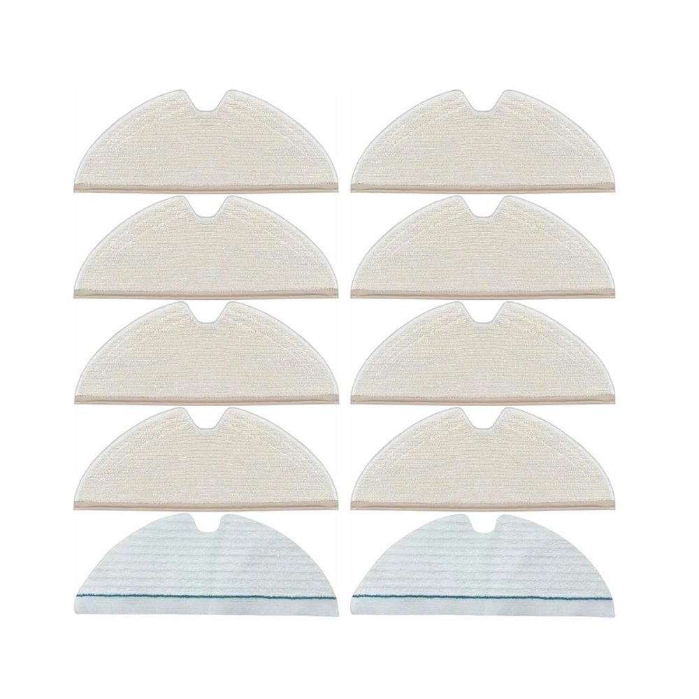 10PCS Mop Pad Compatible for Roborock Q5 Pro/Q8 Max/Q8 Max+/Q7/Q7+/Q7 Max/Q7 MAX+/S5/S50/S51/S55/S5 Robot Vacuum Cleaner