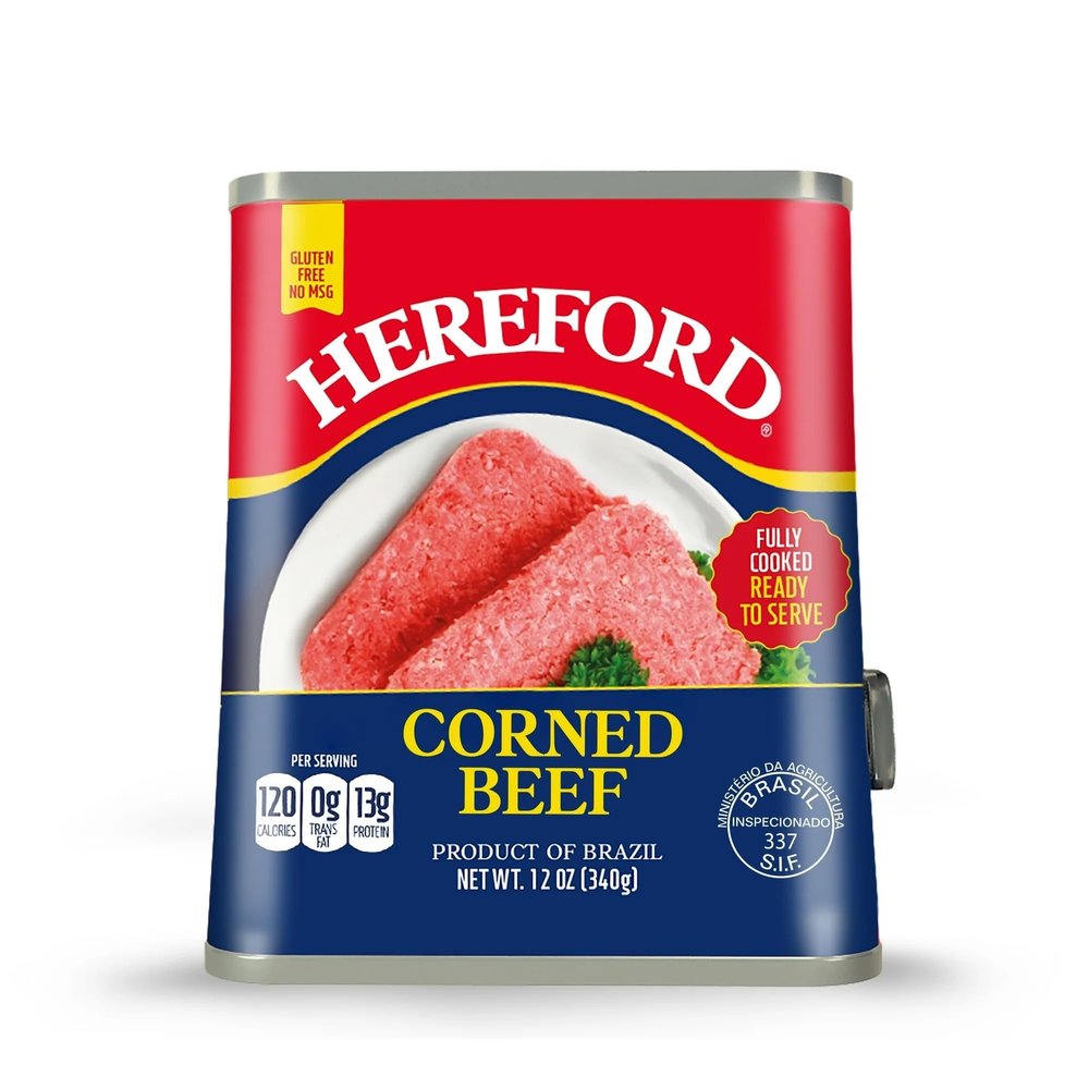Brazilian Fully Cooked Corned Beef, 12 oz Cans (Pack of 6)