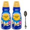 French Vanilla Liquid Coffee Creamer.- Pack of Two (2) 32 fl oz Bottles of Smooth & Creamy Delightful Coffee Creamer with Candy Freezer Gem Spoon (French Vanilla) Gem Spoon view 1