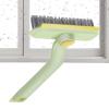 Crevice Cleaning Brush, Rotating Hard Bristle Tool, 30cm Long Handle Scrubber for Tub, Kitchen Corners, Multi Purpose Household Brush with Tweezers Wiper, Bathroom Floor Cleaner, Crevice for Deep view 1