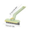 Crevice Cleaning Brush, Rotating Hard Bristle Tool, 30cm Long Handle Scrubber for Tub, Kitchen Corners, Multi Purpose Household Brush with Tweezers Wiper, Bathroom Floor Cleaner, Crevice for Deep view 2