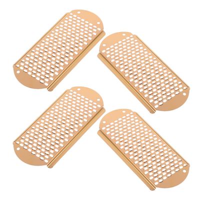 Beavorty 4pcs Foot File Scraper Set Stainless Steel Pedicure Callus Remover for Dead Skin Removal Dry Cracked Feet Heel Care Tool