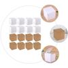 Didiseaon Brown Kraft Paper Boxes 20pcs Square Kraft Packing Boxes 10x10x10cm for Candy Wrapping and Packaging view 3