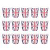 KALLORY Union Jack Paper Cups 16pcs Disposable Water Cups British Theme for Home Tea Juice and Birthday Supplies view 1