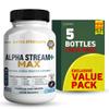 Alpha Stream Max Prostate Support, Natural Herbal Supplement, 60 Capsules, 30-Day Supply (5) view 1