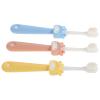 DINHEAROM 3pcs Toothbrush Set with Extra Gentle Thin Bristles, Manual Cartoon Animal Design, Gentle Gum Care, Suitable for Home and Travel Oral Care view 1