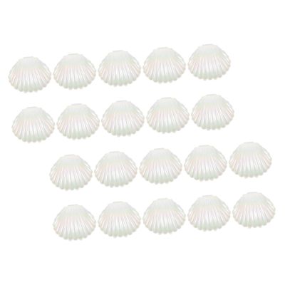 KOMBIUDA Pearlescent White Seashell Candy Boxes 20pcs Small Candy Jar and Jewelry Storage Containers for Wedding Party Favor Packaging