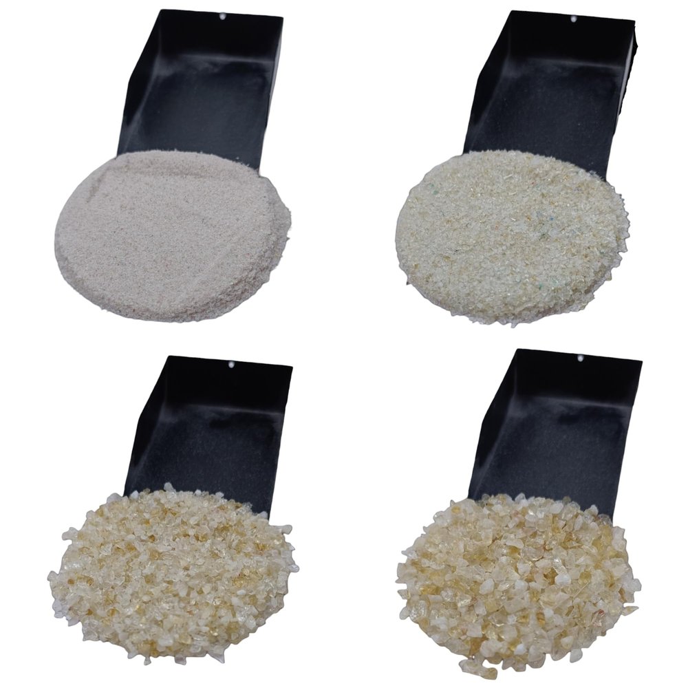 Crushed Citrine Coarse Gemstone Powder All Size Healing Stone Powder Citrine Perfect For Woodworking Inlay Ring & Resin Inlay Massage Powder (50 Gram (1.76 OZ), 0.5 to 1 MM)