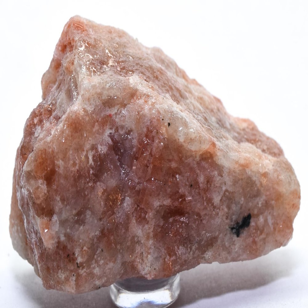 2.5" 95g Sunstone Rough Natural Sparkling Collectible Orange Heliolite Feldspar Gemstone Crystal Mineral Raw Specimen - India