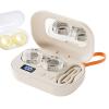 Travel Contact Lens Case Kit - Ultrasonic Portable Electric Home Supplies | Cute Contact Lens Case for Gym, Sports, Running, Fitness, Outdoor, Travel, Office, Hotel, Eye Care, Len Cleaning view 1