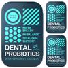 3-PACK Oral Probiotics for Teeth, Bad Breath, Gum Health - 3bn CFU K12 Lactobacillus Salivarius, Acidophilus, Casei, Dental Probiotic in a Travel Tin - 135Fresh Breath Mint Dental Probiotics Pills view 1