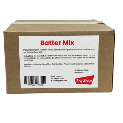Fry Krisp Batter Mix 6-5lb Bags, 30lb Case