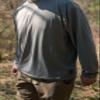 Insect Shield ElimiTick AeroFlex Long Sleeve Crew Neck Stretch Fabric Shirt (Grey, 3X-Large) view 4