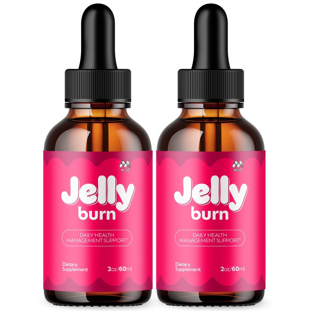 (2 Pack) Jelly Burn Drops, Official JellyBurn Drops with All Natural Ingredients, Advanced Health & Wellness Vitamin Supplement Formula Max Strength Active Lifestyle Multivitamin Support (60 Servings)