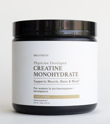 BRIGHT BODY Pure Creatine for Women Creatine Monohydrate Powder, Unflavored Micronized Creatine Supplement for Strength & Recovery, Pure Creatine for Women, 30 Servings (150g)