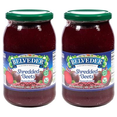 Belveder Beets 31.74 oz. Vegan, Non-GMO, Gluten-Free (31.74 Ounce (Pack of 2), Shredded Beets)