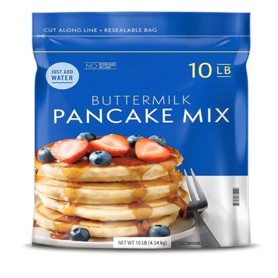 Buttermilk Pancake Mix, Just Add Water, Resealable Bag, 10 LB