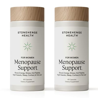 Stonehenge Health for Women Menopause Support for Peri + Menopause + Post - Mood, Energy, Stress, Hot Flashes, Night Sweats, Sleep & Cortisol, Chromax Chromium, Vitamin D3, KSM-66 Ashwagandha (2 Pack)