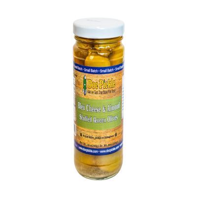 Gourmet Stuffed Queen Olives - Multiple Flavors (Bleu Cheese & Almond)