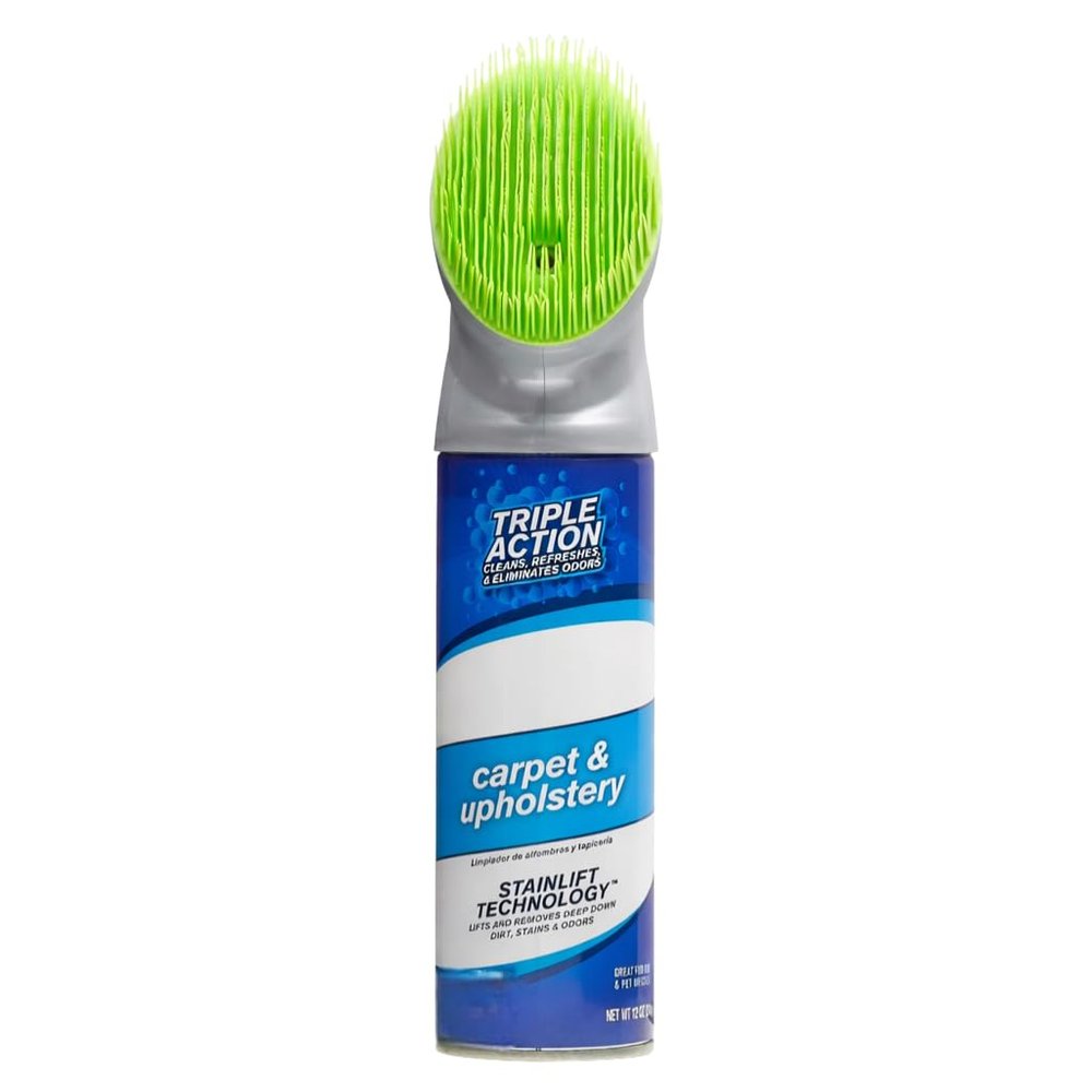 Carpet and Upholstery Foam Cleaner with Built-in Brush, Triple Action Stainlift Technology for Stairs, Fabrics, Pet Odors