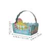 TEHAUX Easter Candy Boxes 50pcs DIY Party Favor Basket Snack Holder Green Floral Boxes for Cookies Sweets Packaging Easter Decor Party Supplies view 2