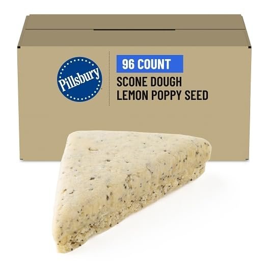 Pillsbury Frozen Scone Dough Bulk Place & Bake Lemon Poppy Seed 96/3.75 OZ