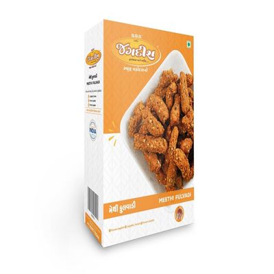 S.G.S Meethi Fulvadi 200g | Authentic Gujarati Namkeen Snack | Crispy Spicy Methi (Fenugreek) Farsan | Traditional Indian Ready to Eat Tea Time Pack