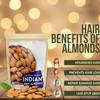 Almonds, Badam Dry fruits Crunchy & Tasty High in fiber, Immunity Booster Your Daily Diet Super Snack,1oogm. view 3