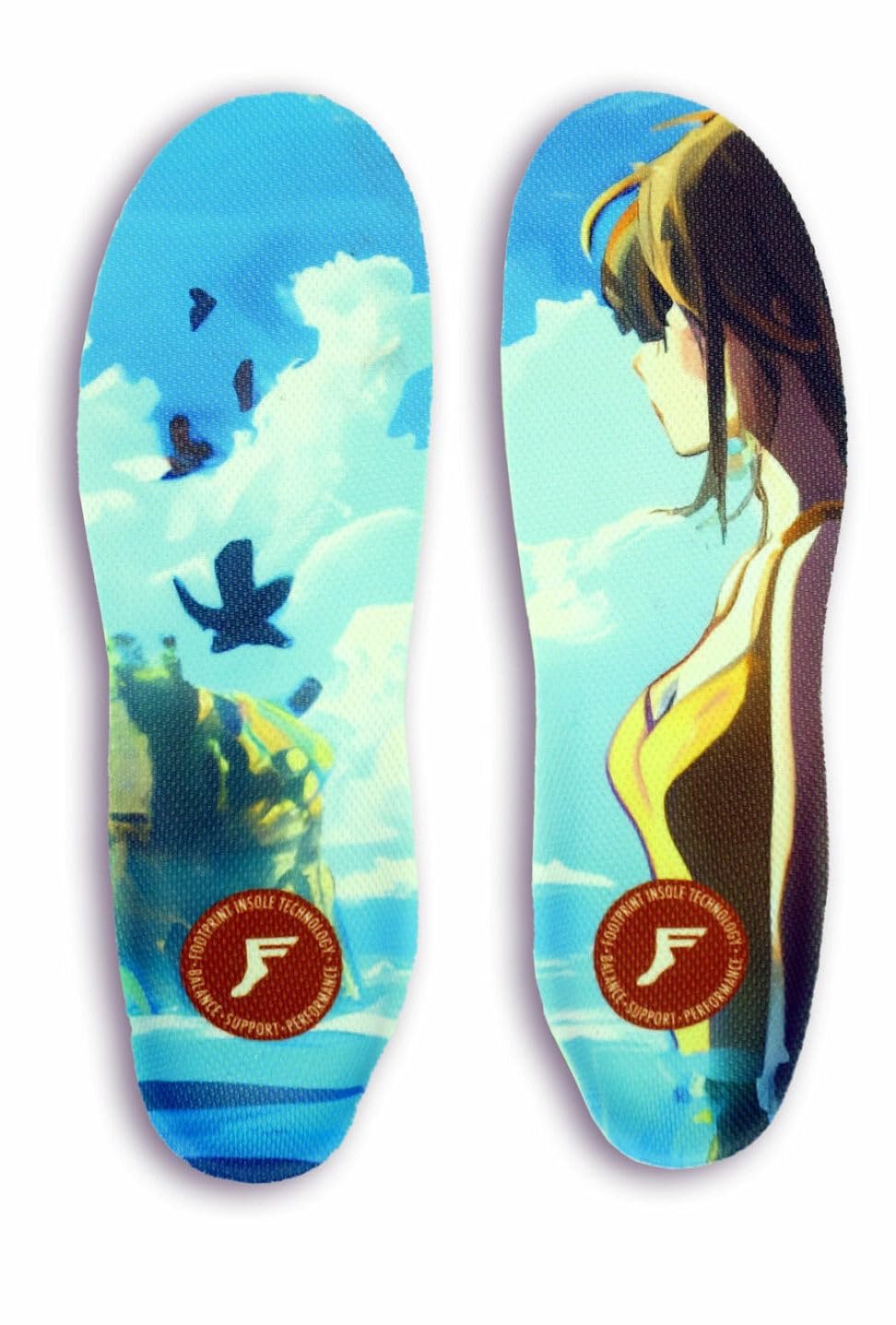 FP Insoles Gamechangers Elite Heat Moldable Insoles for Plantar Fasciitis (Dreamer - Infinity Foam, M 8/8.5 | W 10/10.5, High (5mm Toe 10mm Heel))