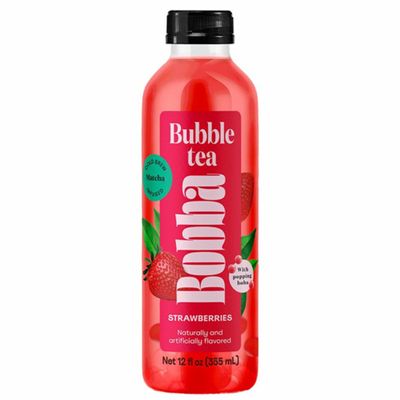 Bobba, Bubble Tea Strawberry, 12.0 Ounce