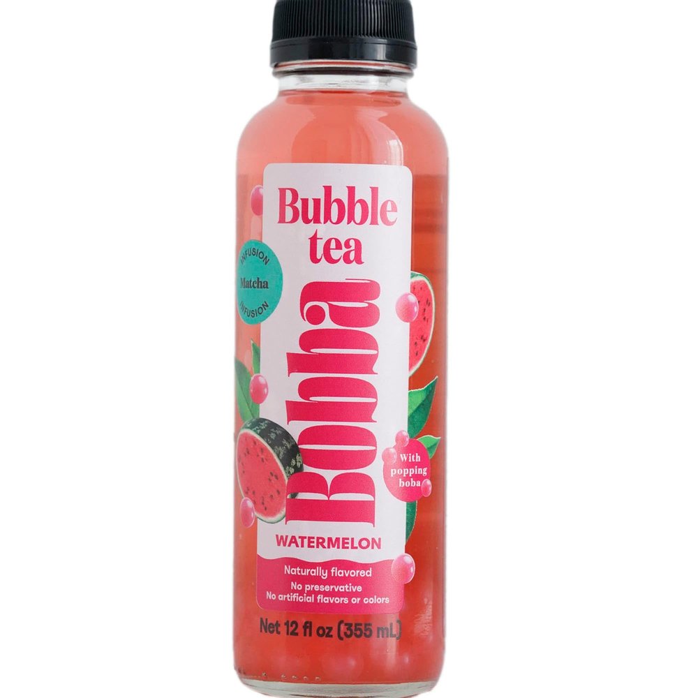 Bobba, Bubble Tea Watermelon, 12.0 Ounce
