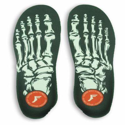 FP Insoles Gamechangers Elite Heat Moldable Insoles for Plantar Fasciitis (Skeleton Black - Infinity Foam, M 6/6.5 | W 8/8.5, High (5mm Toe 10mm Heel))