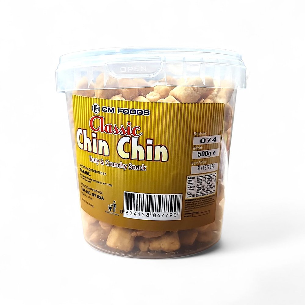 GM Foods Classic Chin Chin, Tasty & Crunchy Snack, 500g