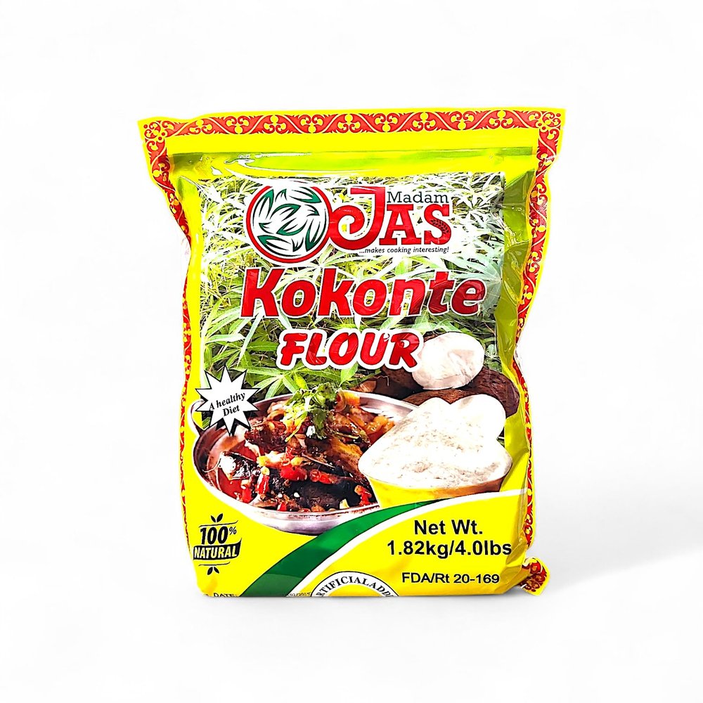 Madam JAS Kokonte Flour, 100% Natural, 1.82kg/4.0lbs