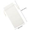 Zerodeko 4pcs Linen Wine Bottle Bags Drawstring Pouch Set 16x35.5cm White Sublimation Blank Wine Carrying Bags for Party Wrapping and Travel view 2