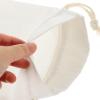 Zerodeko 4pcs Linen Wine Bottle Bags Drawstring Pouch Set 16x35.5cm White Sublimation Blank Wine Carrying Bags for Party Wrapping and Travel view 4