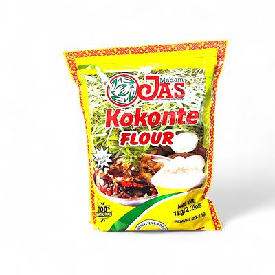 Madam JAS Kokonte Flour, 100% Natural, 1kg/2.2lbs