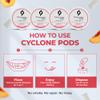 CYCLONE PODS Peach Caffeine Pouches 50mg (Pack of 4) | Juicy Peach Energy Pouches | Clean Energy with Nootropic Pouches | Sugar-Free, Caffeinated Pouches view 4
