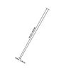 HIAKDOFT 2 Sets Stainless Steel Mop Extension Pole Connector Replacement Handles 123cm Telescopic Broom Stick Accessories for Home and Office Cleaning Random Color view 2