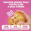 CHUNKYFIT Cake Batter Protein Cookie - Made with Coconut Oil, Collagen, 16g Protein, a Touch of Honey, Soft Baked Balanced Snack, Good for Post Workout Recovery - 1.87 OZ - 4 Pack view 4