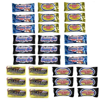 Elmer Ultimate Egg Variety Pack - 30 Total Eggs - 6 of Each - Heavenly Hash, Gold Brick, Dark Chocolate Gold Brick - Pecan Egg - Dark Chocolate Heavenly Hash