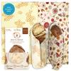 Bee's Wrap Beeswax Wraps for Food - Pack of 2 Bread Wraps - Meadow Magic & Honeycomb - Plastic Free Made in USA Reusable Bread Storage Bags - Organic & Sustainable Sourdough Bags view 1
